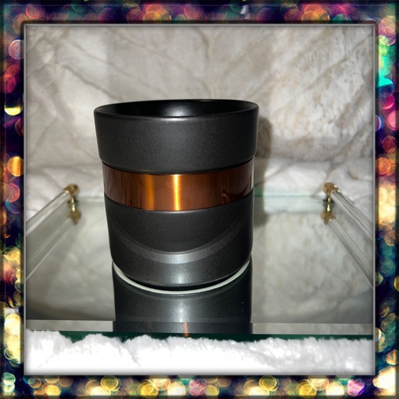 [Starbucks] black ceramic mug with copper band. - Picture 4 of 9